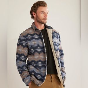 Pendleton Men’s Doublesoft Sherpa-Lined Shirt Jacket